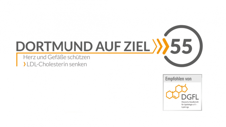 Logo Text Dortmund auf Ziel